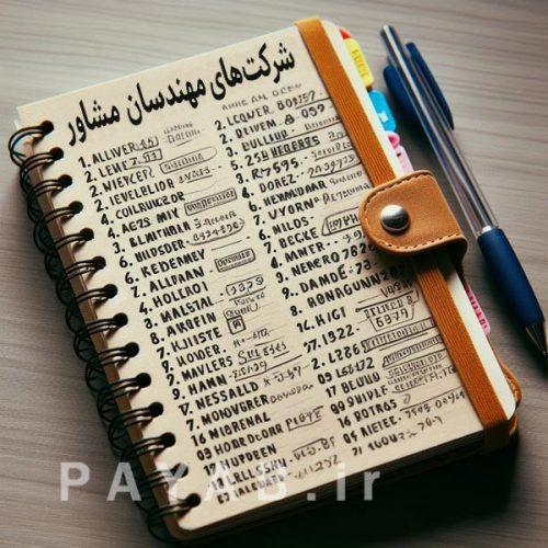 لیست و تلفن مهندسان مشاور