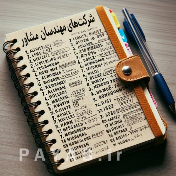 لیست و تلفن مهندسان مشاور